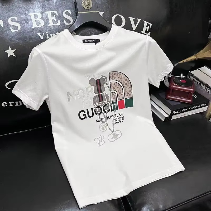 100% 순면 남성용 명품 브랜드 레터 프린트 티셔츠, - Streetwear Brand Clothing 리뷰 및 가격